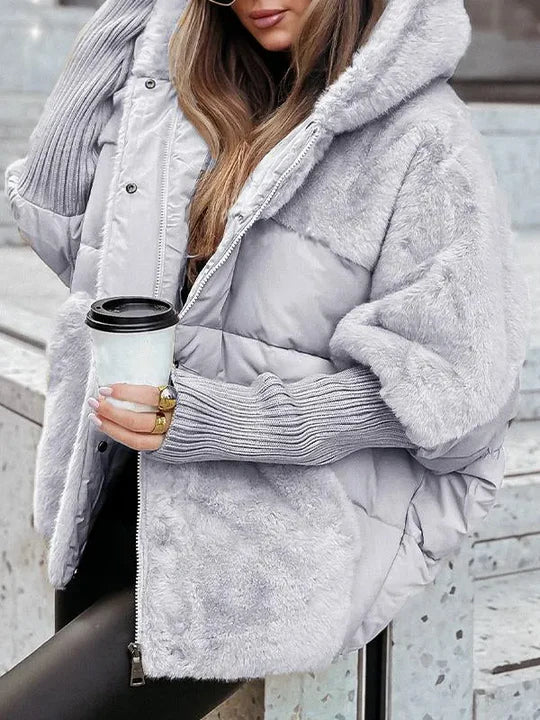 Carla™ - Manteau fourrure à capuche pour l'hiver