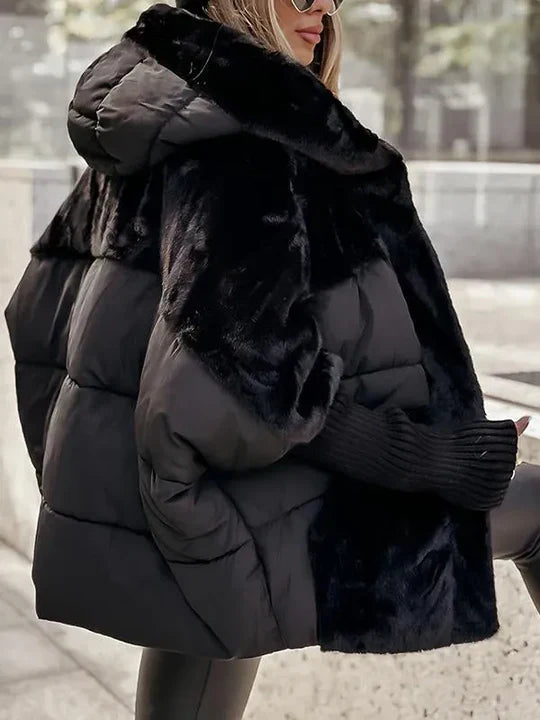 Carla™ - Manteau fourrure à capuche pour l'hiver