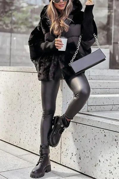 Carla™ - Manteau fourrure à capuche pour l'hiver
