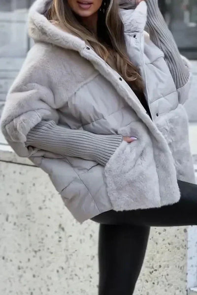 Carla™ - Manteau fourrure à capuche pour l'hiver
