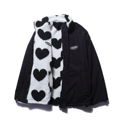 Alice™ - Manteau reversible avec cœurs