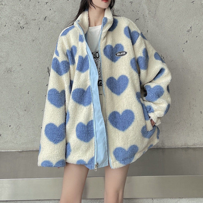 Alice™ - Manteau reversible avec cœurs
