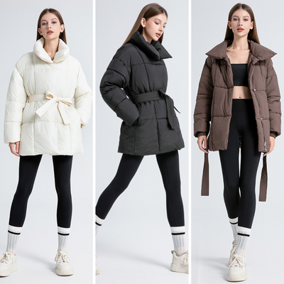 Helena™ - Manteau matelassé avec ceinture
