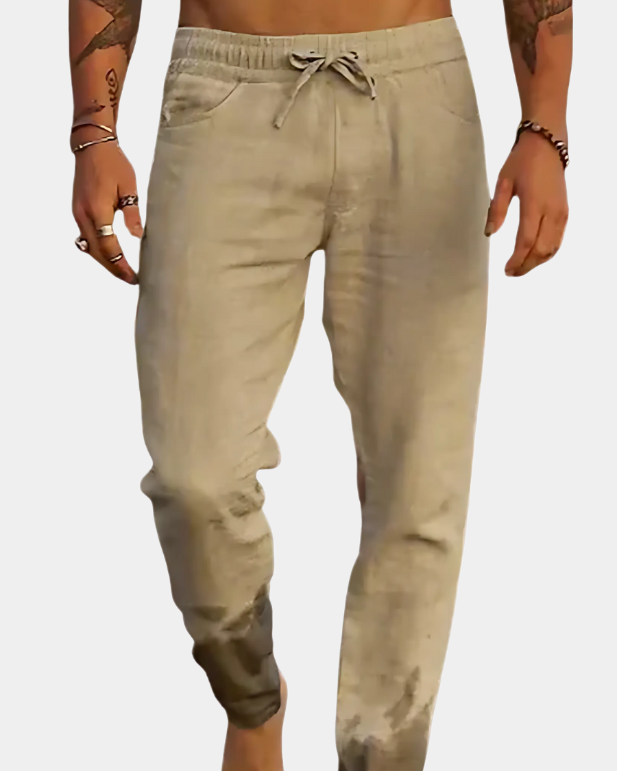 Noah | Pantalon Homme Plage en Lin Décontracté Élégant et Respirant