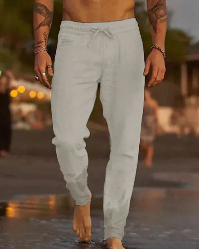 Noah | Pantalon Homme Plage en Lin Décontracté Élégant et Respirant
