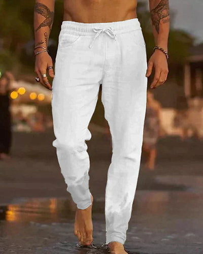Noah | Pantalon Homme Plage en Lin Décontracté Élégant et Respirant