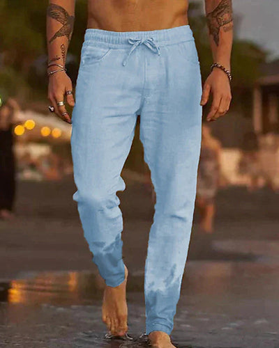 Noah | Pantalon Homme Plage en Lin Décontracté Élégant et Respirant