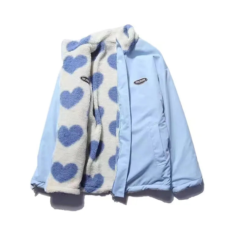 Alice™ - Manteau reversible avec cœurs