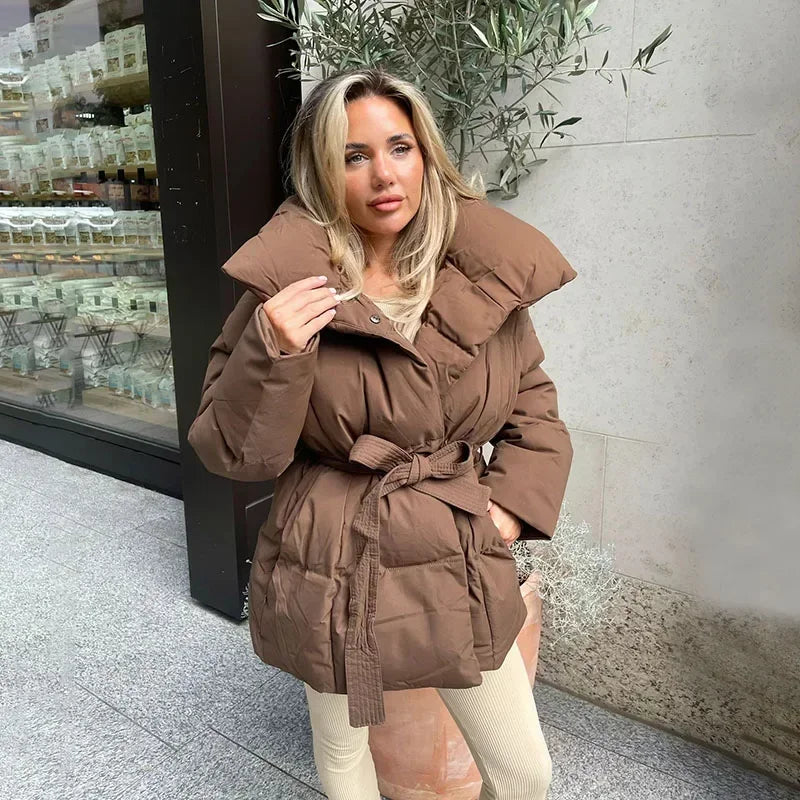 Helena™ - Manteau matelassé avec ceinture
