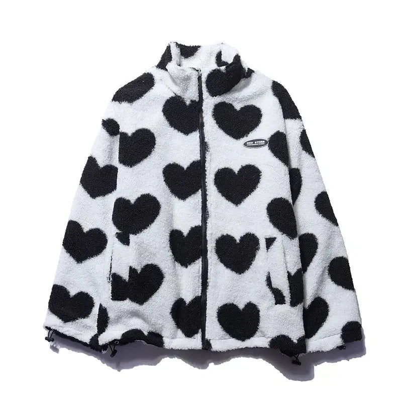 Alice™ - Manteau reversible avec cœurs