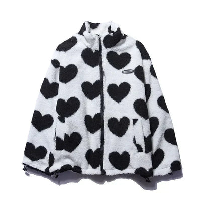 Alice™ - Manteau reversible avec cœurs