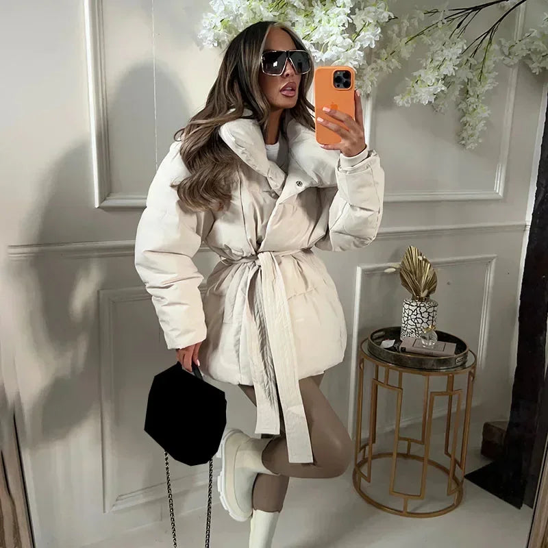 Helena™ - Manteau matelassé avec ceinture