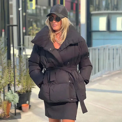 Helena™ - Manteau matelassé avec ceinture