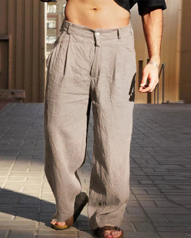Thierry | Pantalon Lin Chic et Confortable pour Homme