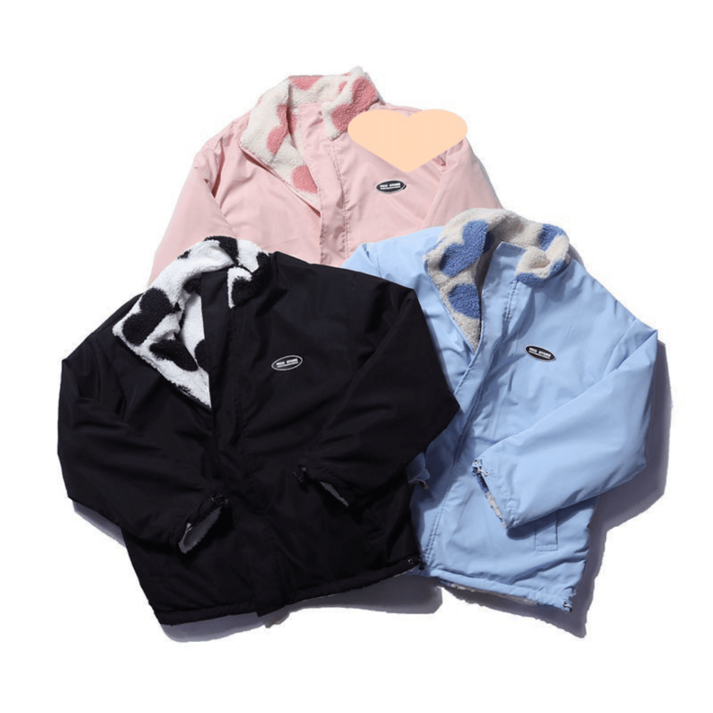 Alice | Manteau reversible avec cœurs - Aurélie Paris