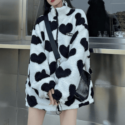 Alice | Manteau reversible avec cœurs - Aurélie Paris