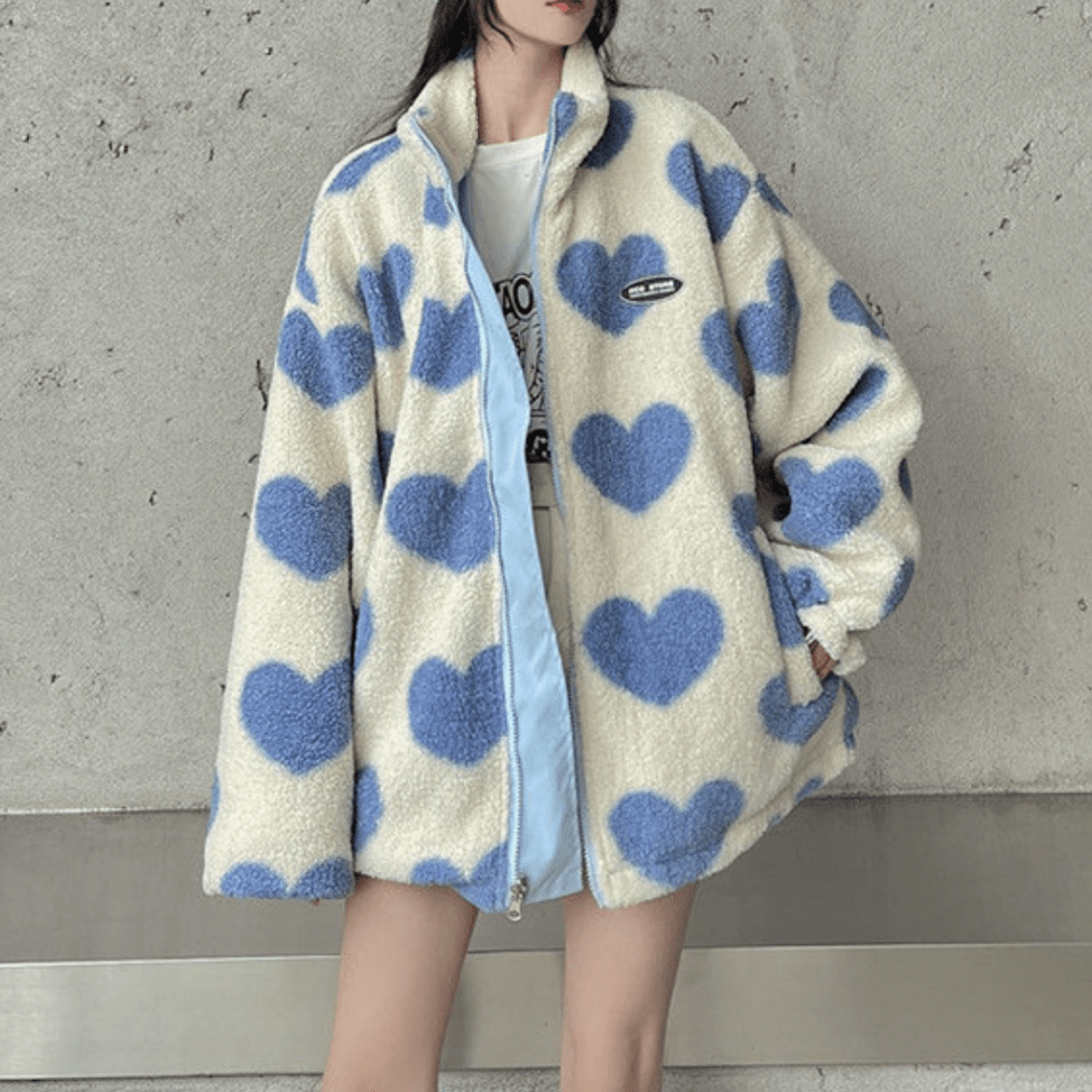 Alice | Manteau reversible avec cœurs - Aurélie Paris