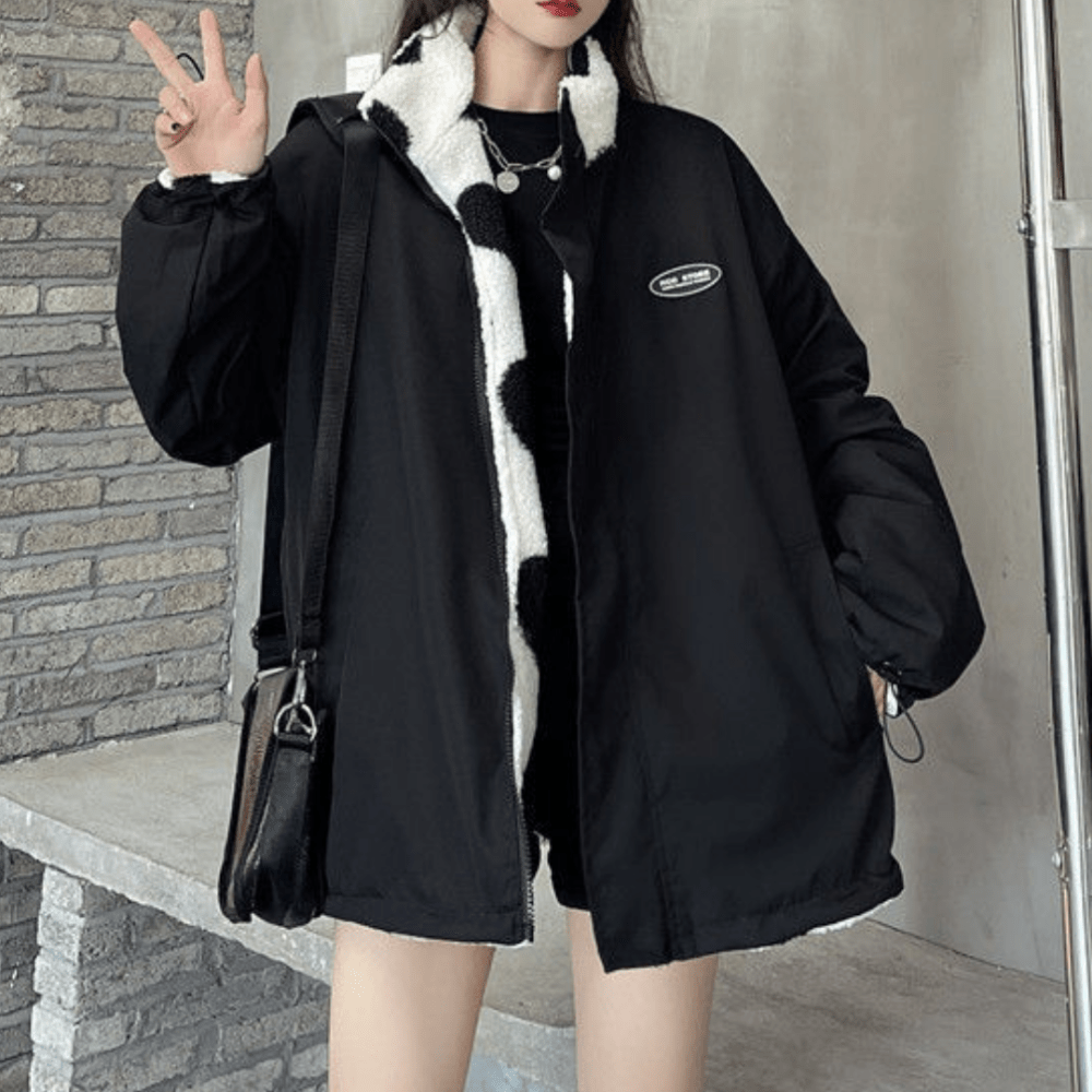 Alice | Manteau reversible avec cœurs - Aurélie Paris