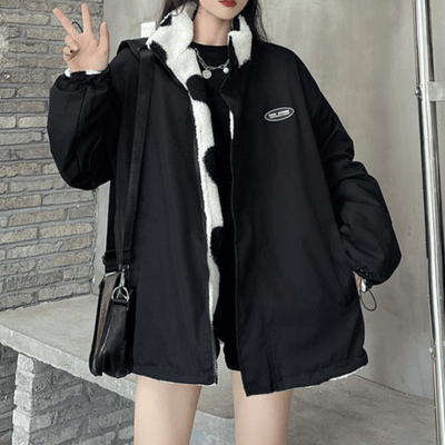 Alice | Manteau reversible avec cœurs - Aurélie Paris