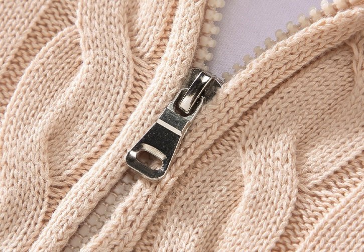 Antony | Pull torsadé demi - zip - Aurélie Paris