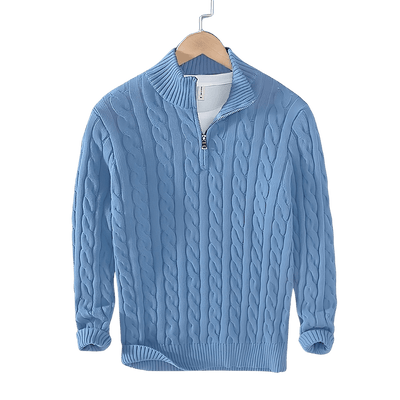 Antony | Pull torsadé demi - zip - Aurélie Paris