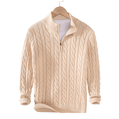 Antony | Pull torsadé demi - zip - Aurélie Paris