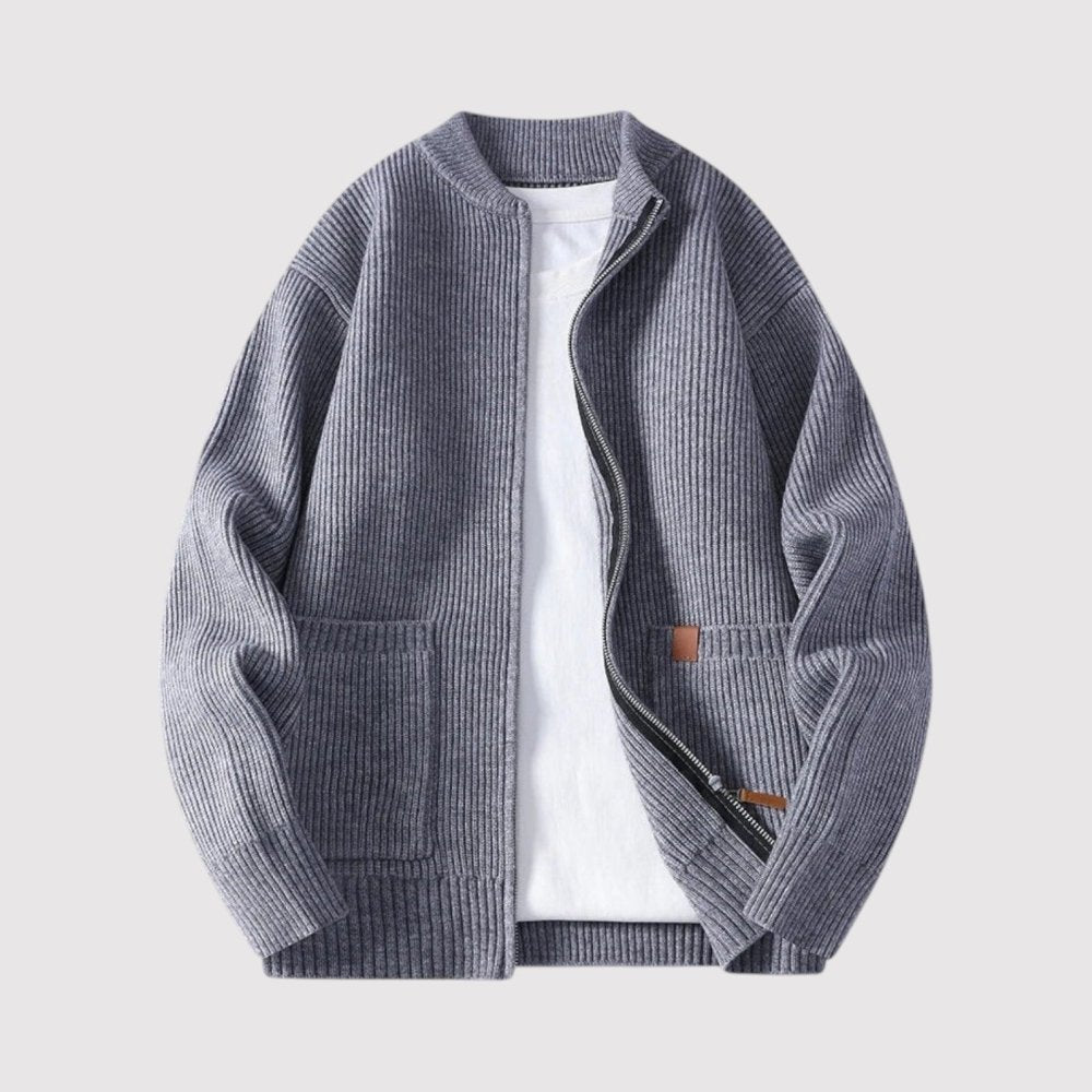 Arden - Veste en tricot côtelé élégante - Aurélie Paris