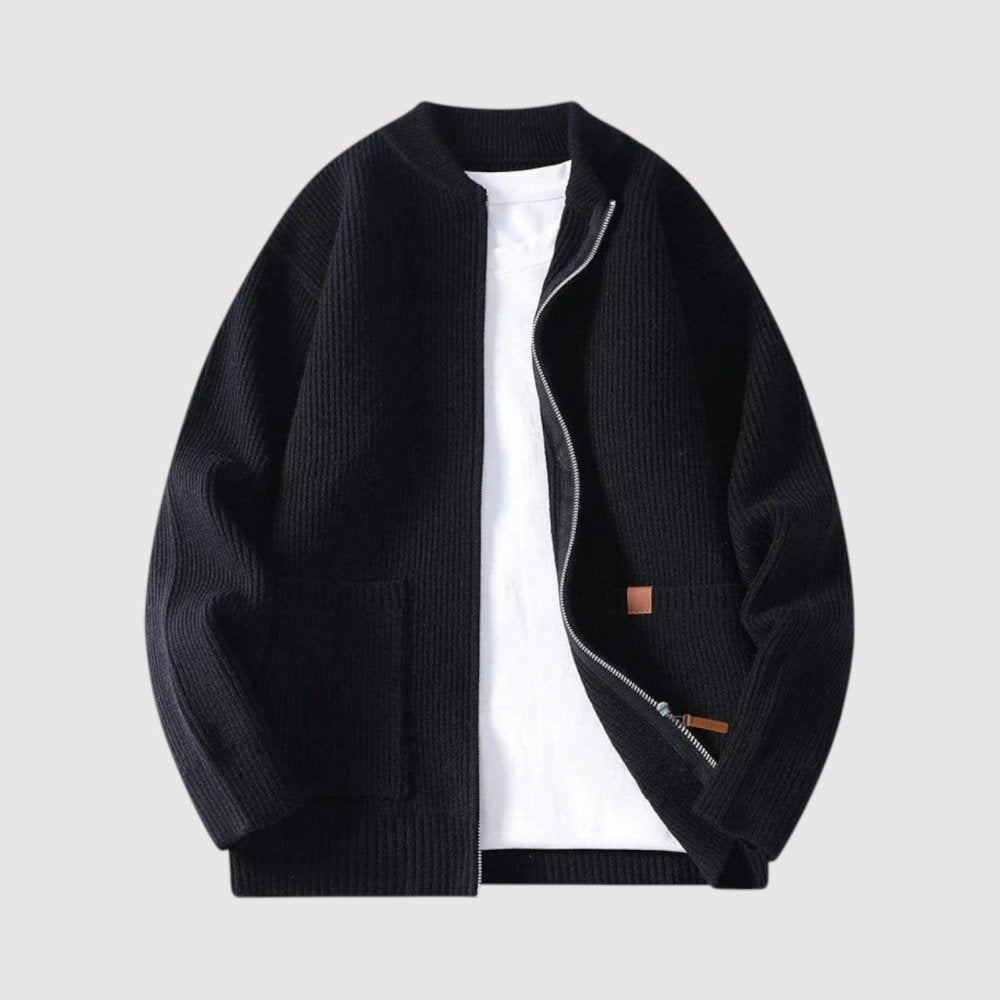 Arden - Veste en tricot côtelé élégante - Aurélie Paris