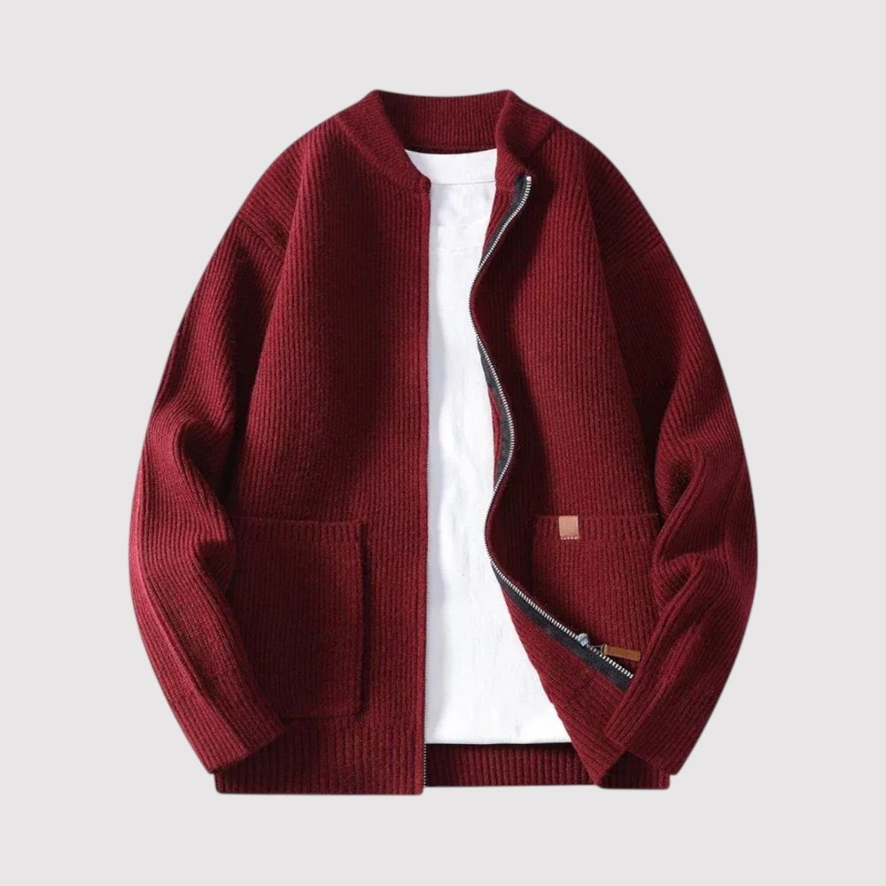 Arden - Veste en tricot côtelé élégante - Aurélie Paris