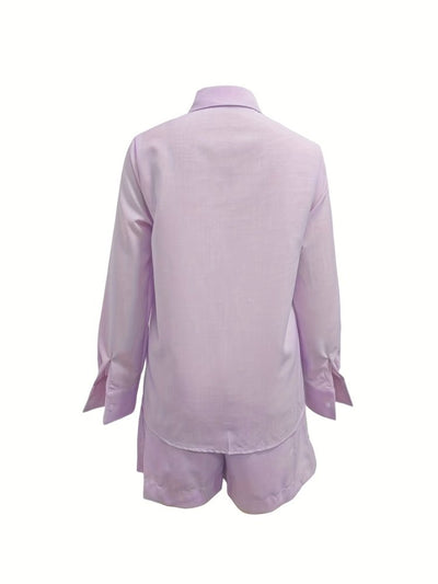 Camille | Ensemble élégant avec chemise et short taille haute - Aurélie Paris