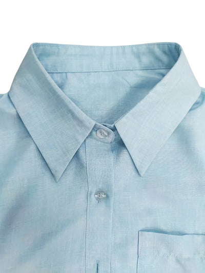 Camille | Ensemble élégant avec chemise et short taille haute - Aurélie Paris