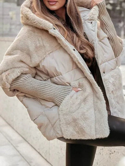 Carla | Manteau fourrure à capuche pour l'hiver - Aurélie Paris