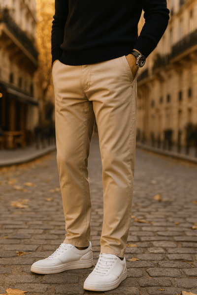 Damien | Pantalon Chino Slim - Aurélie Paris