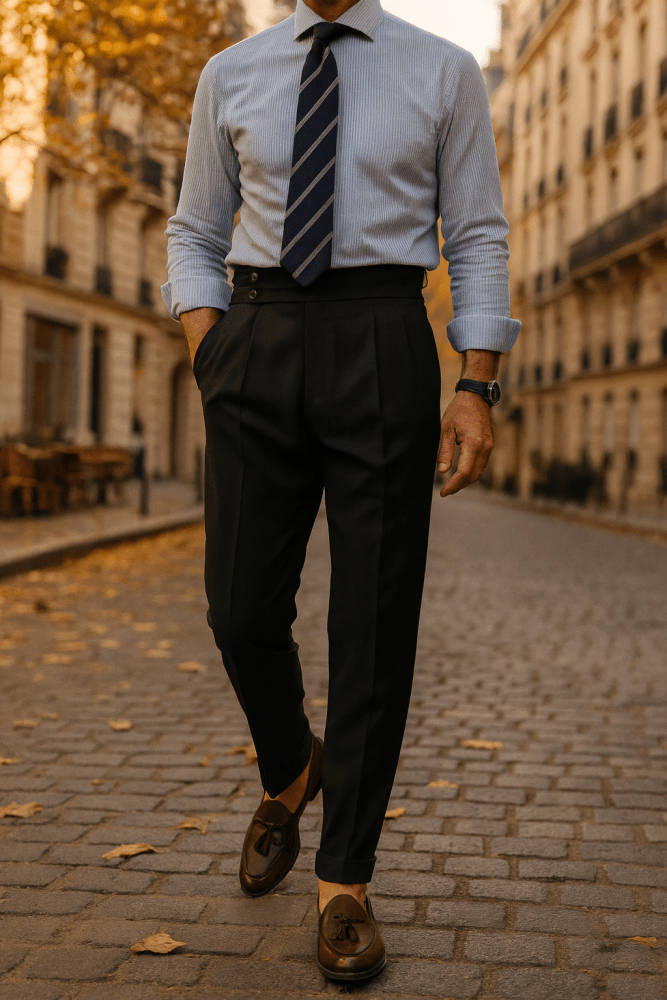 Edward | Pantalons Taille Haute Élégants - Aurélie Paris