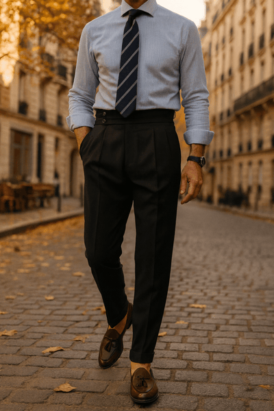 Edward | Pantalons Taille Haute Élégants - Aurélie Paris