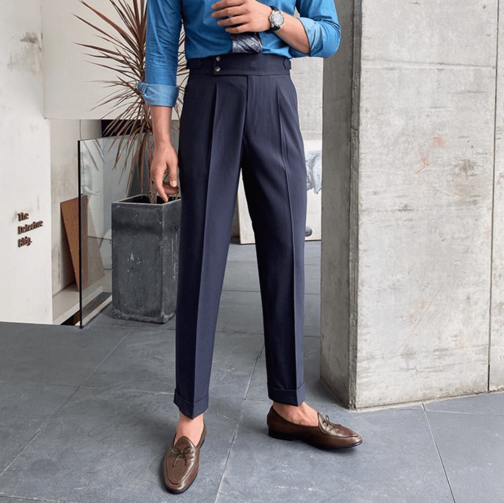 Edward | Pantalons Taille Haute Élégants - Aurélie Paris