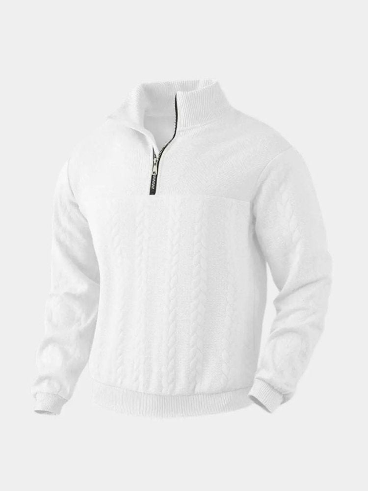 Henley - Pull zippé col montant Essential - Aurélie Paris