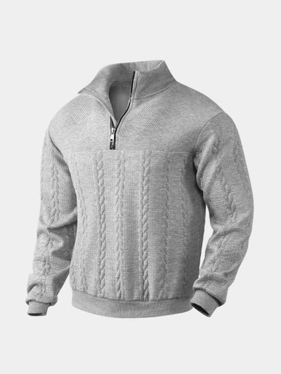 Henley - Pull zippé col montant Essential - Aurélie Paris