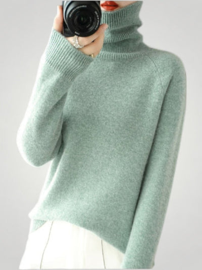 Juliette | Pull Col Roulé en Cachemire Élégant - Aurélie Paris