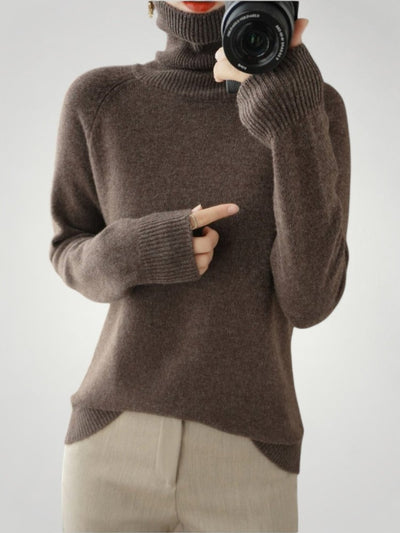 Juliette | Pull Col Roulé en Cachemire Élégant - Aurélie Paris