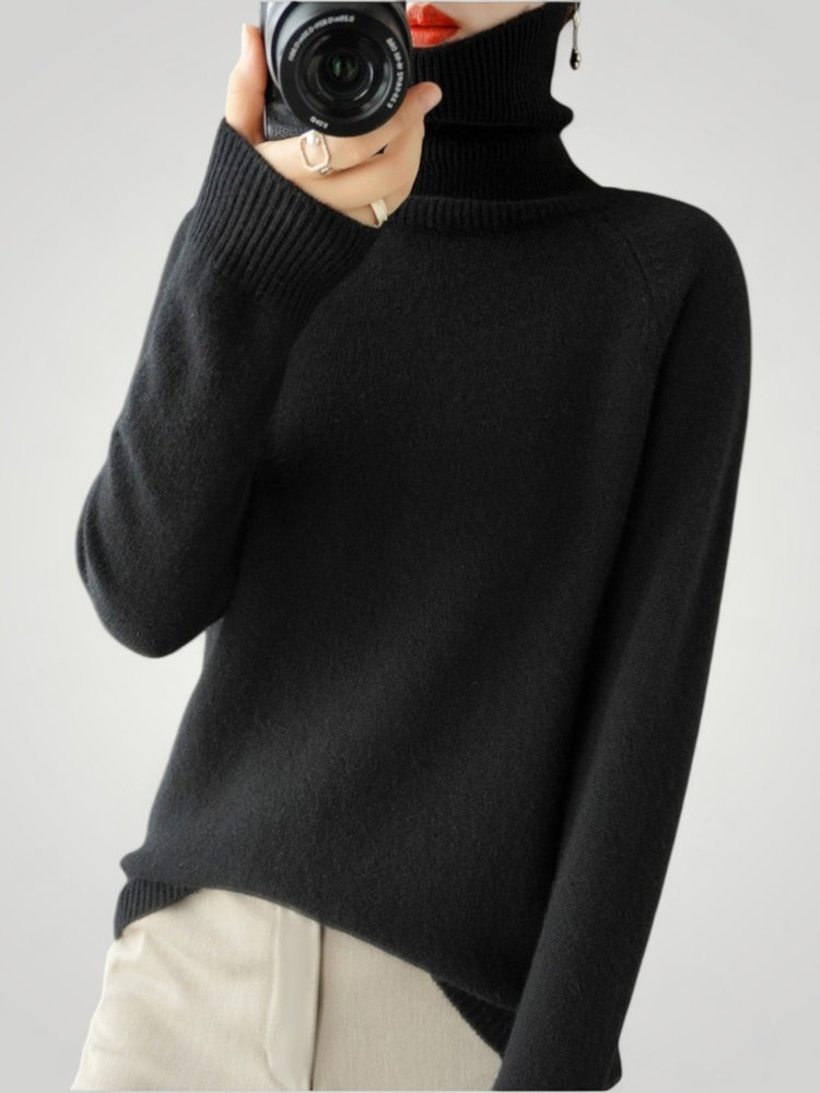 Juliette | Pull Col Roulé en Cachemire Élégant - Aurélie Paris