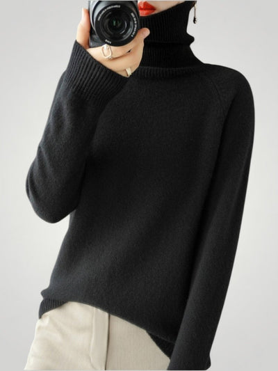 Juliette | Pull Col Roulé en Cachemire Élégant - Aurélie Paris