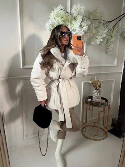 Karly - Veste courte à poches ceinture - Aurélie Paris