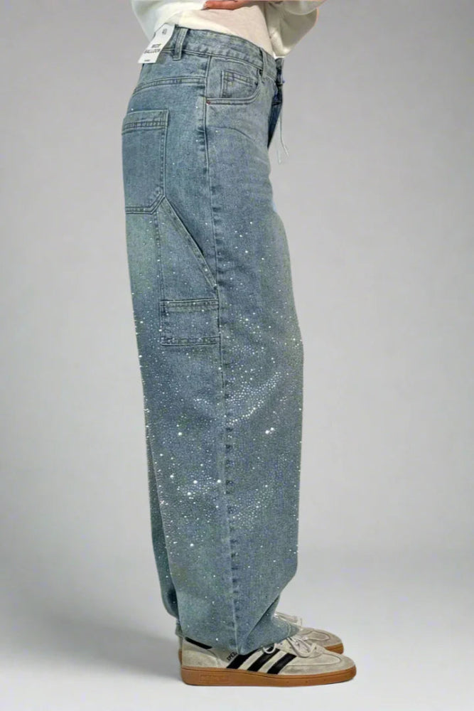 L’Éclat Denim - Jeans en denim ballon pour charpentier - Aurélie Paris