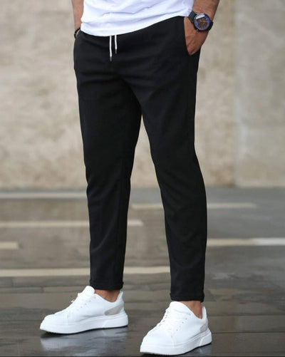 Léo | Pantalon Slim Décontracté Élastique avec Cordon de Serrage - Aurélie Paris