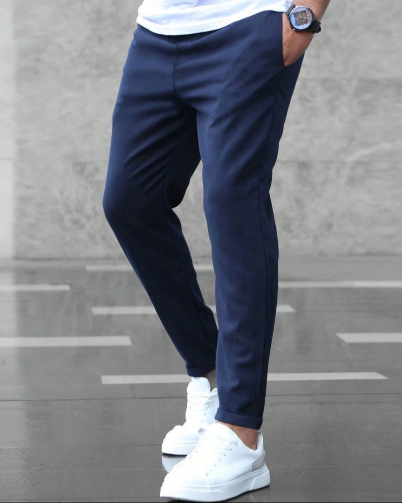 Léo | Pantalon Slim Décontracté Élastique avec Cordon de Serrage - Aurélie Paris