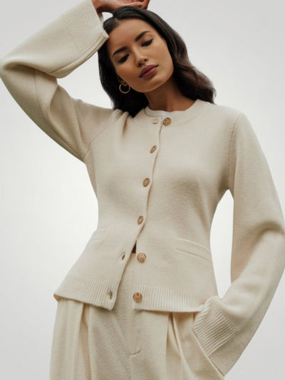 Ophélie | Cardigan Élégant en Cachemire Ultra - doux - Aurélie Paris