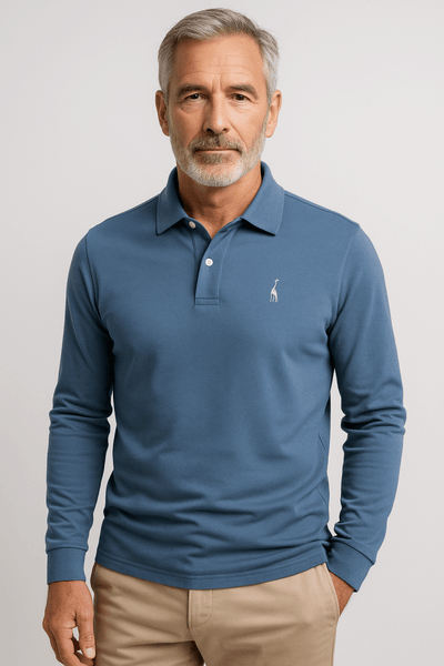 Savane - Polo à manches longues avec broderie de girafe - Aurélie Paris