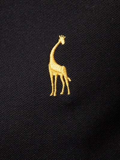 Savane - Polo à manches longues avec broderie de girafe - Aurélie Paris